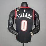 Portland LILLARD #0 Trail Blazers Home black NBA 2021 - Jogador