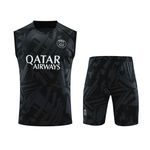 Conjunto Treino Regata + Short PSG 23/24 - Preto