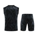Conjunto Treino Regata + Short PSG 23/24 - Preto