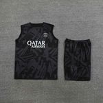 Conjunto Treino Regata + Short PSG 23/24 - Preto