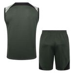 Conjunto Treino Regata + Short Barcelona 23/24 - Verde Militar