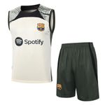 Conjunto Treino Regata + Short Barcelona 23/24 - Bege