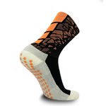 Meia Antiderrapante Nk Performance Laranja/Preta