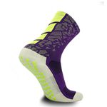 Meia Antiderrapante NK Performance Roxa/Verde