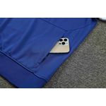 Conjunto Agasalho Treino Itália 2023 Meio Zíper - Azul
