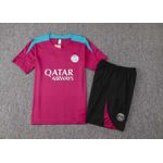 Conjunto Treino Camisa E Short PSG 2024/25 - Roxo