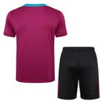 Conjunto Treino Camisa E Short PSG 2024/25 - Roxo