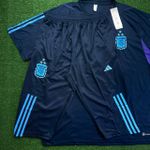 Conjunto de Treino Meia Calça + Camisa Argentina - 23/24 Azul marinho