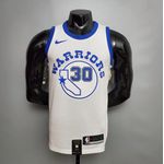 NBA Golden State Warriors #30 Curry - Retrô White - Silk 