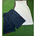 Conjunto Treino Regata + Short Barcelona 2024/25 - Branco
