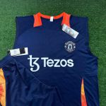 Conjunto Regata E Short Manchester United 23/24 - Azul Marinho/ Laranja