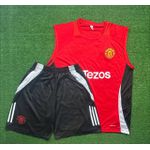 Conjunto Treino Regata e Short Manchester United 2024/25 - Vermelho