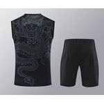 Conjunto Treino Regata + Short Real Madrid 2024/25 - DRAGÃO - Preto