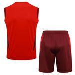 Conjunto Treino Internacional Regata e short 2024/25 Vermelho/Vinho