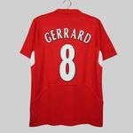 Camisa Retrô Liverpool Home I GERRARD 8 - 2004/05