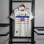 Camisa Retrô França Away II ZIDANE 10 - 1998