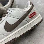 Tênis Dunk low x Supreme x Balenciaga - Branco/Marrom 