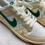 Tênis NK Dunk Low LV - Branco/Dourado/Verde