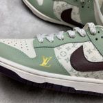 Tênis NK Dunk Low LV - Branco/Verde água 