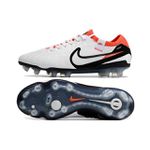 Chuteira Campo Nike Tiempo (FG) - Branco/Laranja