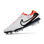 Chuteira Campo Nike Tiempo (FG) - Branco/Laranja