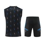 Conjunto Treino Manchester United 23/24 Regata + Short detalhes BEGE