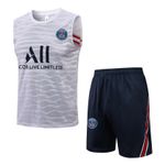 Conjunto Treino PSG Regata E Short 21/22 - SILKADO