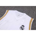 Conjunto Treino Real Madrid 23/24 Regata + Short - Branco/Preto