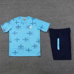 Conjunto De Treino Camisa + Short Olympique De Marseille 23/24 - Masculino Azul (símbolo branco)