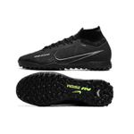 Chuteira Society Nike Air Zoom Mercurial (TF) - Preta/Verde - Botinha