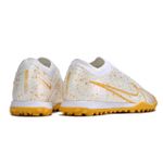 Chuteira Society Nike Air Zoom Mercurial (TF) Branco/Dourado
