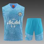 Conjunto Treino Regata + Short Manchester City 23/24 - Azul
