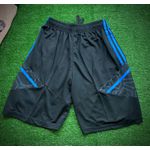 Conjunto Treino Regata + Short Manchester United 23/24 - Gola Redonda - Cor Salmão/Preto/Azul
