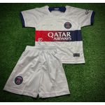 Conjunto Infantil PSG Away Branca 2023/24