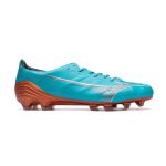 Chuteira Campo Mizuno Alpha (FG) - Azul/Cobre (Furta-Cor)