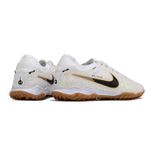 Chuteira Society Nike Tiempo (TF) - Branca/Dourada