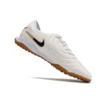 Chuteira Society Nike Tiempo (TF) - Branca/Dourada