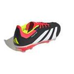 Chuteira Campo Adidas Predator Elite (FG) - Preto/Laranja (Com Cadarço)