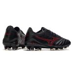 Chuteira Campo Mizuno Morelia (FG) - Preto/Vermelho Vinho