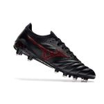 Chuteira Campo Mizuno Morelia (FG) - Preto/Vermelho Vinho