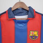 Camisa Polo Retro 03/04 Barcelona Home - Torcedor Masculina