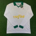 Camisa Palmeiras AWAY II 24/25 Manga Longa - Branca - Torcedor Masculina