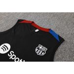 CONJUNTO TREINO REGATA + SHORT BARCELONA 2024/25 - PRETO