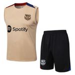 CONJUNTO TREINOREGATA + SHORT BARCELONA 2024/25 - BEGE
