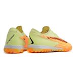 Chuteira Society Nike Phantom (TF) - Verde com Laranja
