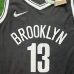 NBA Brooklyn Nets 2022 - James Harden #13 -75 ANOS - PRETA