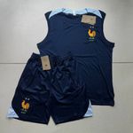 Conjunto Treino Seleção França 24/25 Regata + Short - Azul Marinho