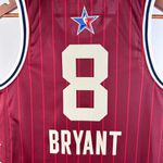Regata All Star NBA 23/24 - Kobe Bryant #8 Vermelho silk