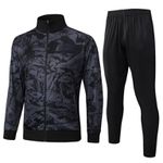 Conjunto Agasalho Zíper Completo Viagem Corinthians - Preto - 25/26