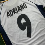 Camisa Polo Retrô Parma Home I 03/04 - Adriano #9- Torcedor Masculina 